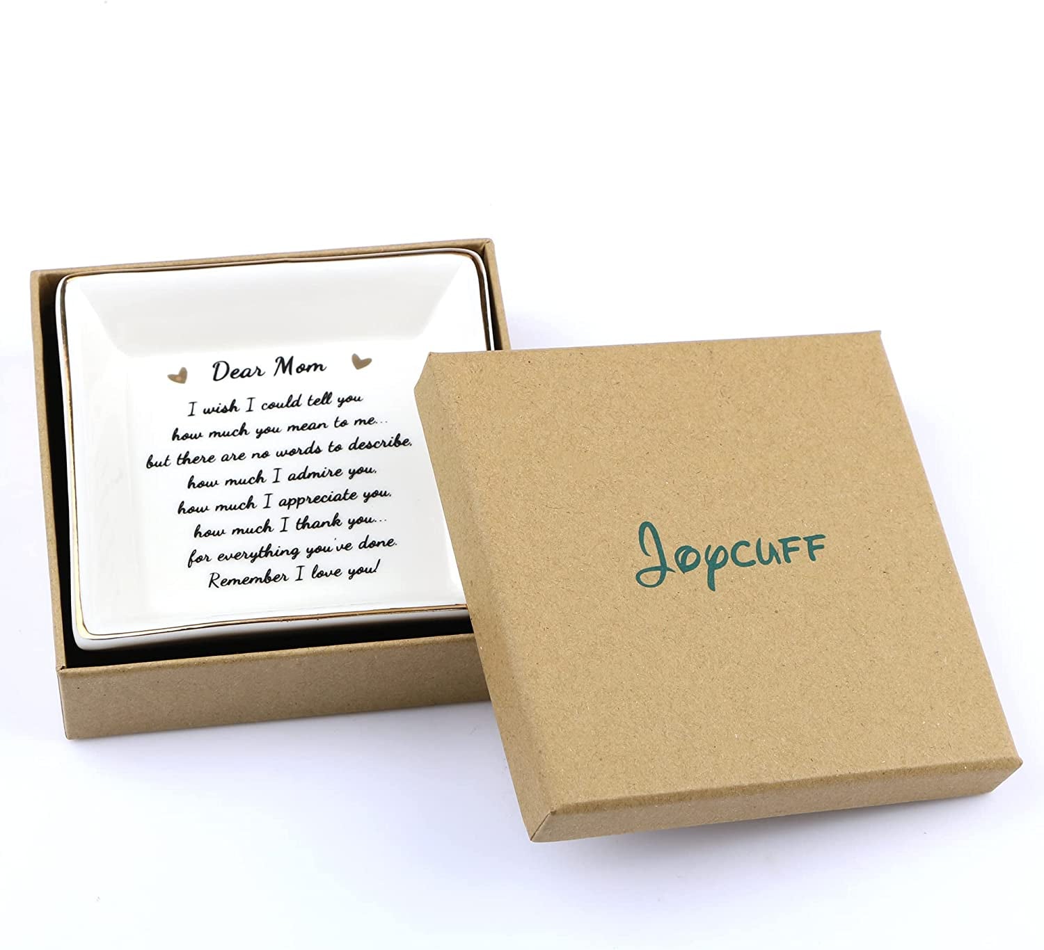 Gifts for Mom Birthday Unique from Daughter Ring Trinket Dish Tray Jewelry Ring Holder Mother'S Day Thanksgiving Day Christmas Gifts for Mama Mother